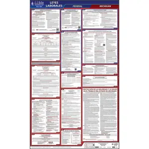 Michigan & Federal Labor Law Posters - All-In-One State & Federal Poster, Spanish Main Image