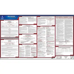 Michigan & Federal Labor Law Posters - State Only Poster, Spanish Main Image