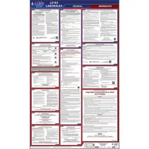 Minnesota & Federal Labor Law Posters - All-In-One State & Federal Poster, Spanish Main Image