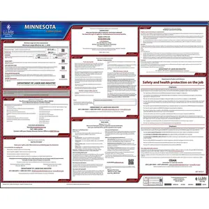 Minnesota & Federal Labor Law Posters - State Only Poster, English Main Image