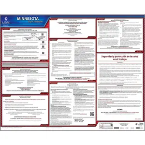 Minnesota & Federal Labor Law Posters - State Only Poster, Spanish Main Image