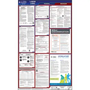 Missouri & Federal Labor Law Posters - All-In-One State & Federal Poster, English Main Image