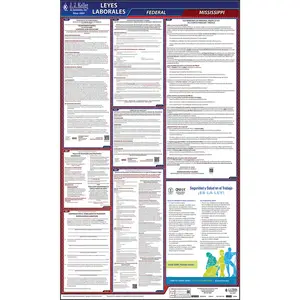 Mississippi & Federal Labor Law Posters - All-In-One State & Federal Poster, Spanish Main Image