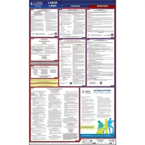 Montana & Federal Labor Law Posters - All-In-One State & Federal Poster, English Main Image