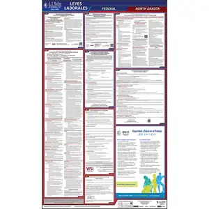 North Dakota & Federal Labor Law Posters - All-In-One State & Federal Poster, Spanish Main Image
