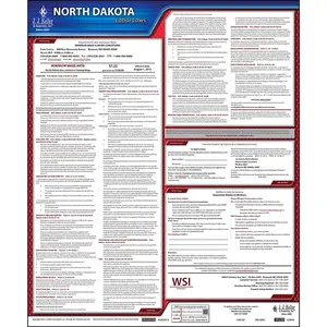 North Dakota & Federal Labor Law Posters - State Only Poster, English Main Image