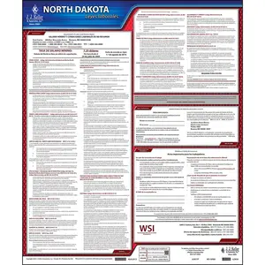 North Dakota & Federal Labor Law Posters - State Only Poster, Spanish Main Image