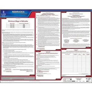 Nebraska & Federal Labor Law Posters - State Only Poster, English Main Image