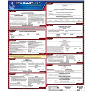 New Hampshire & Federal Labor Law Posters - State Only Poster, Spanish Main Image