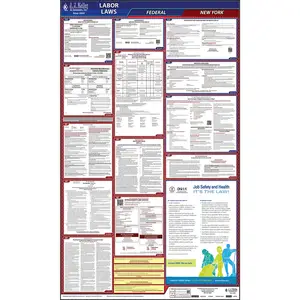 New York & Federal Labor Law Posters - All-In-One State & Federal Poster, English Main Image