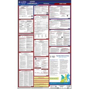 2025 New York & Federal Labor Law Posters - All-In-One State & Federal Poster, Spanish Main Image