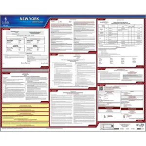 New York & Federal Labor Law Posters - State Only Poster, English Main Image