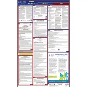 Ohio & Federal Labor Law Posters - All-In-One State & Federal Poster, Spanish Main Image