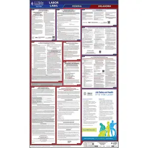 Oklahoma & Federal Labor Law Posters - All-In-One State & Federal Poster, English Main Image