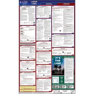 Oregon & Federal Labor Law Posters - All-In-One State & Federal Poster, English Main Image