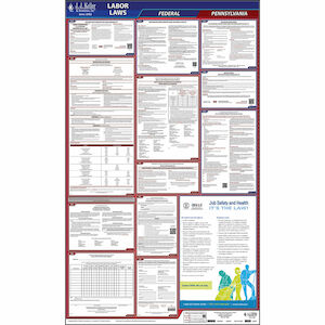 Pennsylvania & Federal Labor Law Posters - All-In-One State & Federal Poster, English Main Image
