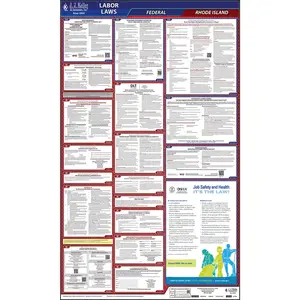 Rhode Island & Federal Labor Law Posters - All-In-One State & Federal Poster, English Main Image
