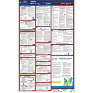 Rhode Island & Federal Labor Law Posters - All-In-One State & Federal Poster, Spanish Main Image