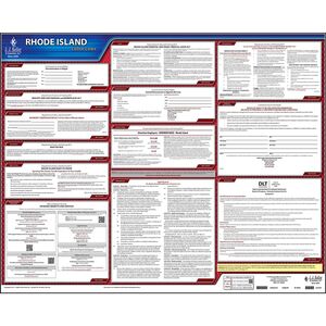 Rhode Island & Federal Labor Law Posters - State Only Poster, English Main Image
