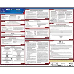 Rhode Island & Federal Labor Law Posters - State Only Poster, English Main Image