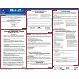 Tennessee & Federal Labor Law Posters - State Only Poster, Spanish Main Image