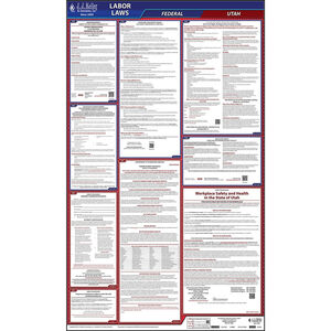 Utah & Federal Labor Law Posters - All-In-One State & Federal Poster, English Main Image