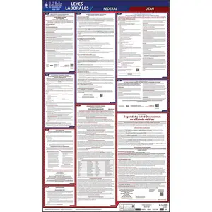 Utah & Federal Labor Law Posters - All-In-One State & Federal Poster, Spanish Main Image