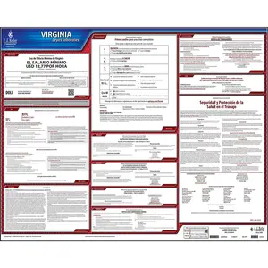 Virginia & Federal Labor Law Posters - State Only Poster, Spanish Main Image