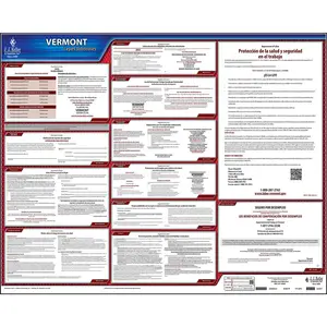 Vermont & Federal Labor Law Posters - State Only Poster, Spanish Main Image