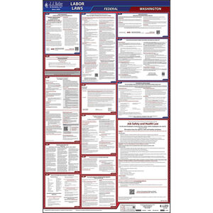 Washington & Federal Labor Law Posters - All-In-One State & Federal Poster, English Main Image