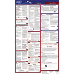 Washington & Federal Labor Law Posters - All-In-One State & Federal Poster, Spanish Main Image