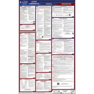 Washington & Federal Labor Law Posters - All-In-One State & Federal Poster, Spanish Main Image