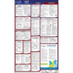 Wisconsin & Federal Labor Law Posters - All-In-One State & Federal Poster, English Main Image