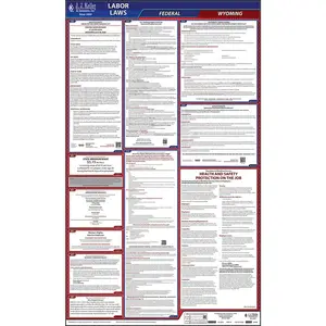 Wyoming & Federal Labor Law Posters - All-In-One State & Federal Poster, English Main Image