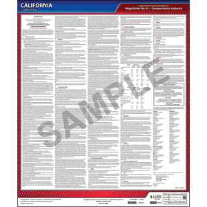 California IWC Wage Orders - #9 Transportation Industry, English Main Image