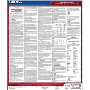 California IWC Wage Orders - #11 Broadcasting Industry, English Main Image
