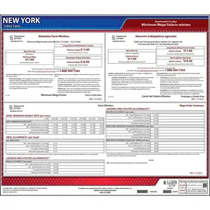 New York Industry-Specific Minimum Wage Posters - Farm Workers Minimum Wage Poster and Wage Order Summary Main Image