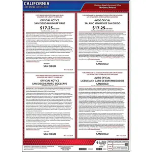 California / San Diego Municipal Code Poster - Polypropylene Main Image