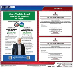 Colorado / Denver Non-Discrimination Poster - Polypropylene Main Image