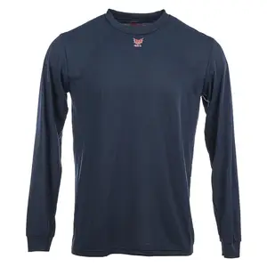 J. J. Keller® SAFEGEAR® Flame Resistant Navy Long Sleeve Control 2.0 T-Shirt CAT 1 - X-Large Main Image