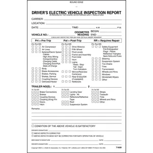 Driver’s Electric Vehicle (E-Vehicle) Inspection Report Main Image