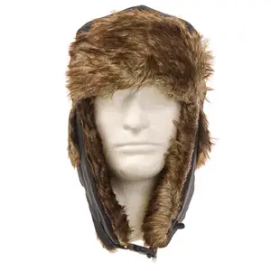 J. J. Keller® SAFEGEAR® Unisex Trapper Hat With Ear Flaps - Black Main Image