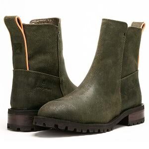 Juno Jones Meti II Women's Steel Toe Boot - Olive Green, Size 10.5 Main Image