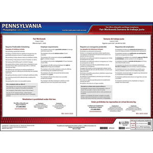 Pennsylvania / Philadelphia Fair Workweek Poster