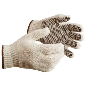 J. J. Keller® SAFEGEAR® Seamless String Knit Cotton/Polyester Glove with PVC Dotted Grip - One-Sided - Small Main Image