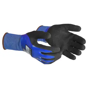 J. J. Keller® SAFEGEAR® Bladestop Nitrile Smooth + Sandy A4 Gloves - Medium, 1 Pair Main Image