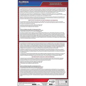Florida EEO Poster - Polypropylene Main Image