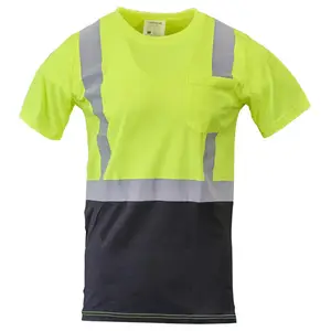 J. J. Keller® SAFEGEAR® Hi-Vis Short Sleeve Pocket T-Shirt Poly/Cotton, Type 2 Class 2 - Small Main Image