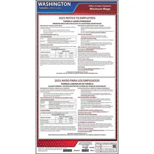Washington, Tukwila Minimum Wage Poster - Polypropylene Main Image