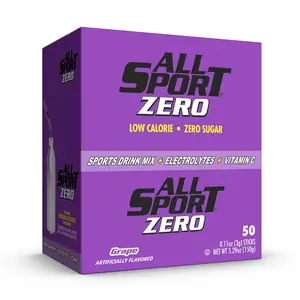 All Sport Powder Hydration Stick Zero Calorie Drink Mix - Grape, Sugar Free, Pack of 500 Main Image